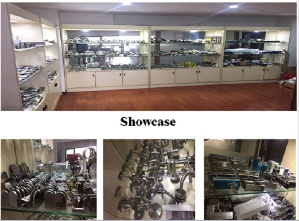 Whole Set Double Sided Sliding Shower Door Glass Hardware